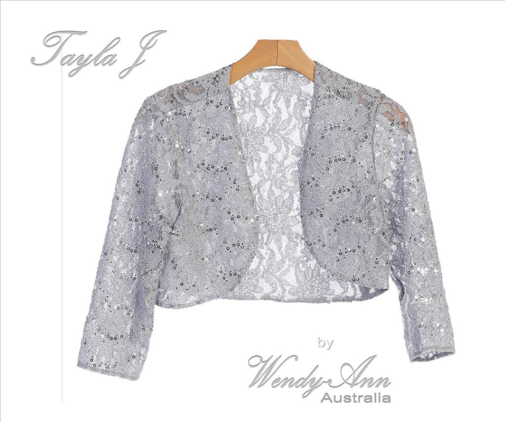 Lace Bolero Jacket 3 4 Sleeve by Wendy Ann Tayla J T8723